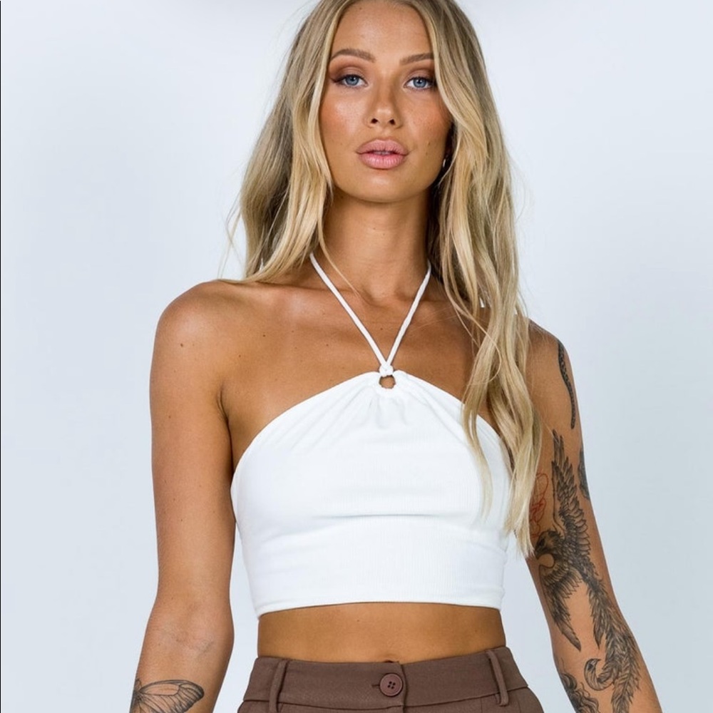 NWT Princess Polly Matilda Top White Size 6